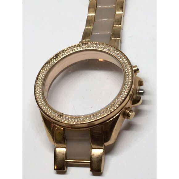 Authentic Fossil Watch Bracelet Parts Links Case Band 18mm Rose Gold/Pink A651 - Picture 2 of 10